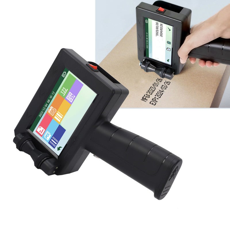 Portable Printer 4.3 Inch Crystal Clear LED Touch Screen - 4 Coring CPU High Capacity Battery Ergonomic Handle for Food Packaging Warehouse Labeling Logistics Identification - Image 5