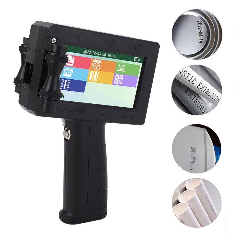 Portable Printer 4.3 Inch Crystal Clear LED Touch Screen - 4 Coring CPU High Capacity Battery Ergonomic Handle for Food Packaging Warehouse Labeling Logistics Identification - Image 3