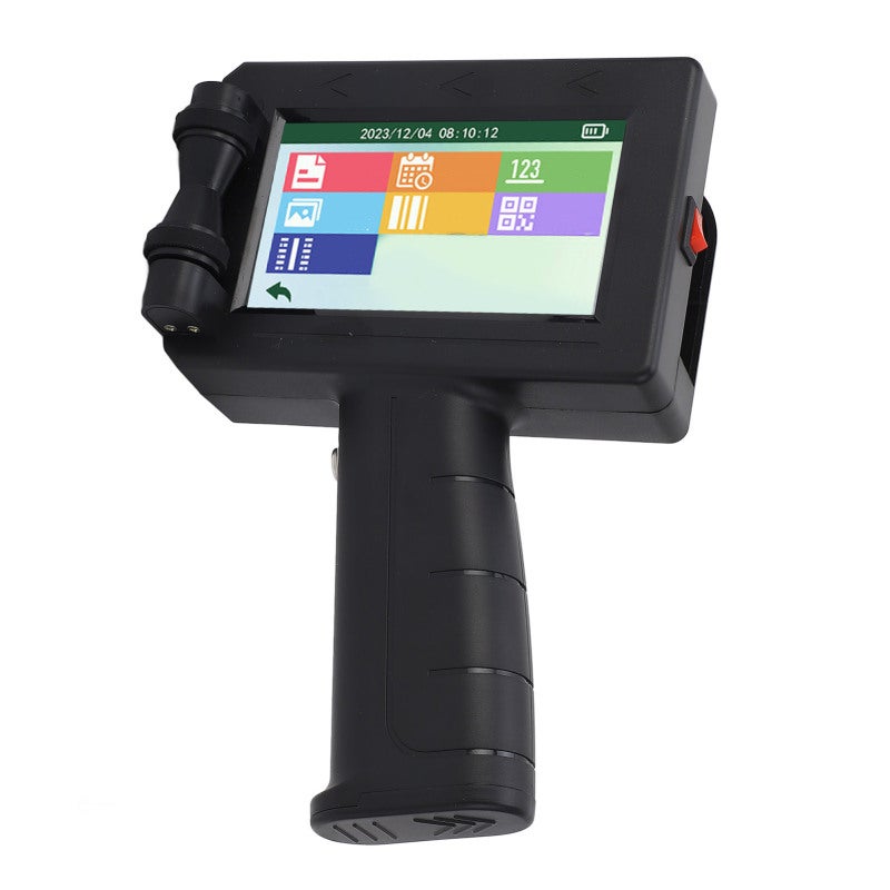 Portable Printer 4.3 Inch Crystal Clear LED Touch Screen - 4 Coring CPU High Capacity Battery Ergonomic Handle for Food Packaging Warehouse Labeling Logistics Identification - Image 1