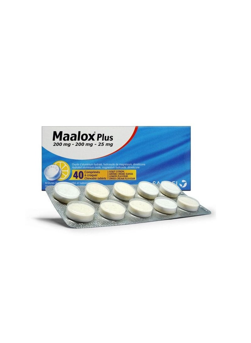 Maalox Plus Chewable Tablets (40's)