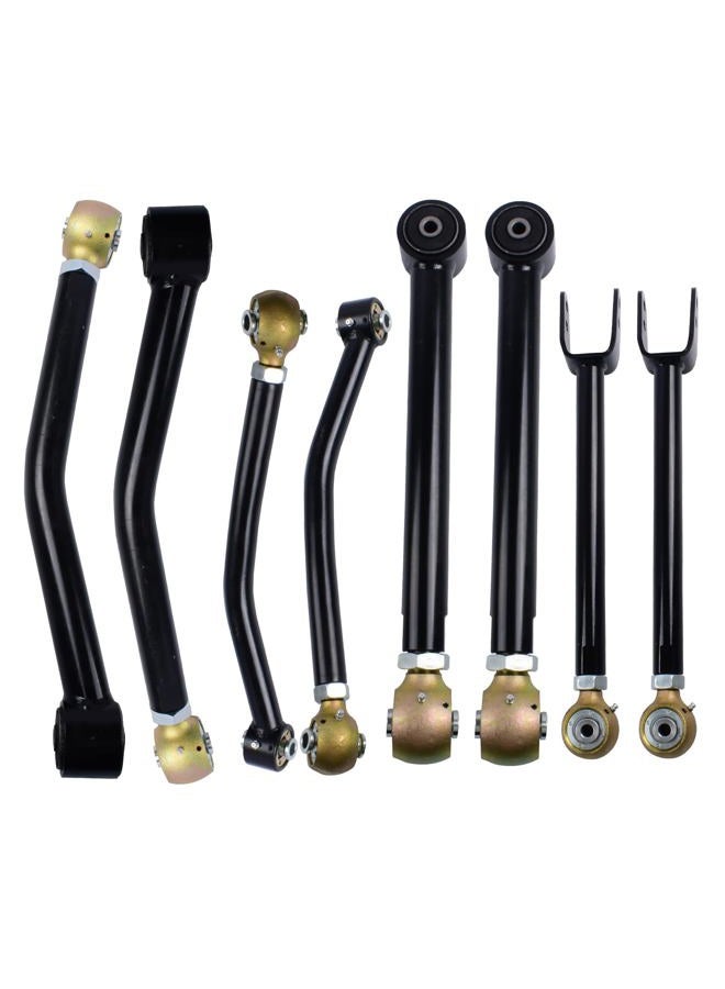 Autoptzxd Adjustable Control Arms for 2007-2018 Jeep Wrangler JK Front and Rear 0-6" Lift kits Suspension Control Arm(SET OF 8) - Image 1