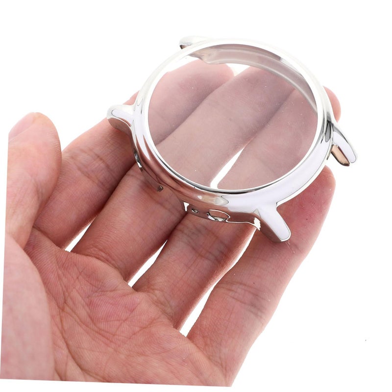 3pcs Silver Watch Case Full Cover TPU Protective Cover Screen Protector 4.4x4.4 cm - Image 3