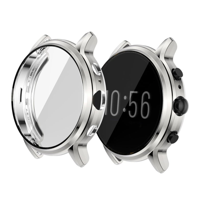 3pcs Silver Watch Case Full Cover TPU Protective Cover Screen Protector 4.4x4.4 cm - Image 4