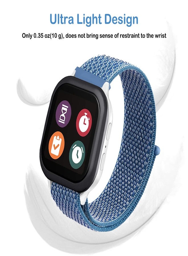 BXKM Nylon Bands Compatible with Gizmo Watch 3 Adventrue 3 2 1/Gabb Watch 3e 3 2 1/SyncUP Watch/Cosmo JrTrack Watch,20mm Soft Breathable Hook & Loop Watch Band Replacement Small Size - Image 4