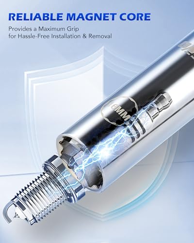 Orion Motor Tech مجموعة مفاتيح شمعات الإشعال المغناطيسية الدوارة 6 قطع من أوريون موتور تك بحجم 3/8" - Image 5