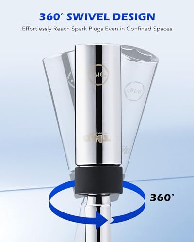 Orion Motor Tech مجموعة مفاتيح شمعات الإشعال المغناطيسية الدوارة 6 قطع من أوريون موتور تك بحجم 3/8" - Image 4