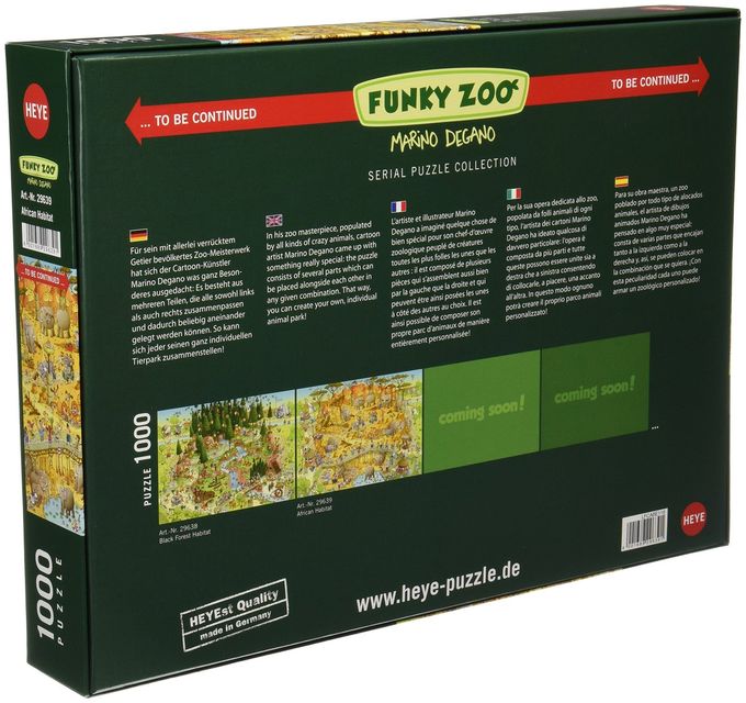 Heye African Habitat 1000 Piece Marino Degano Funky Zoo Jigsaw Puzzle - Image 3