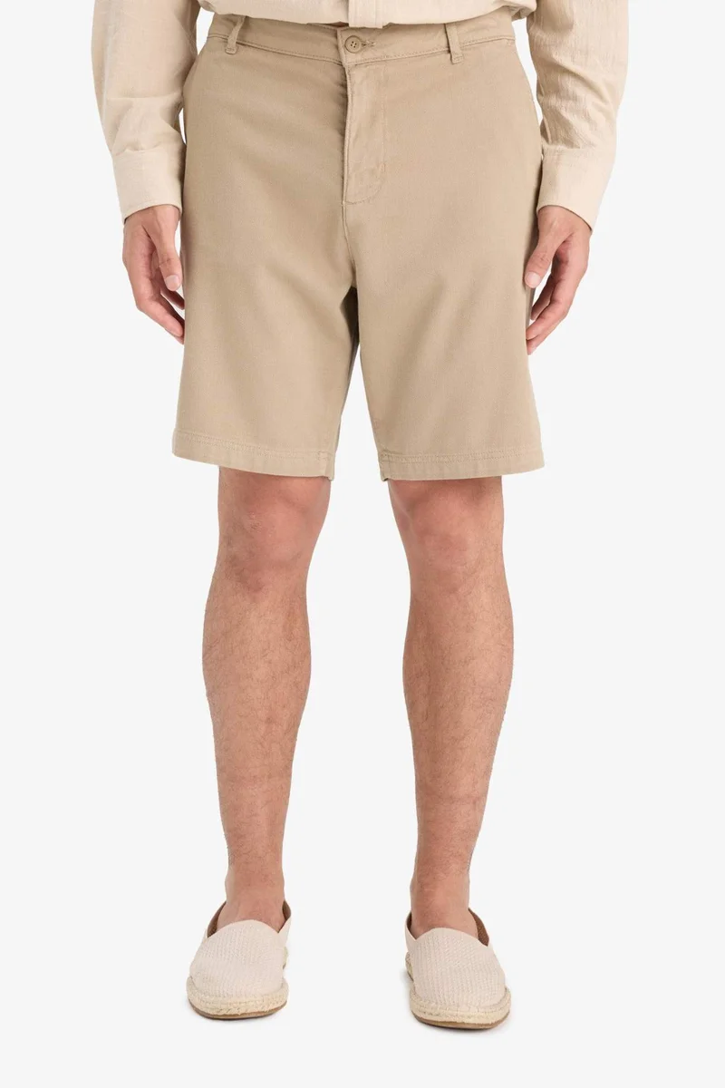 Defacto  Regular Fit Textured Bermuda Shorts for Men | Best Price UAE