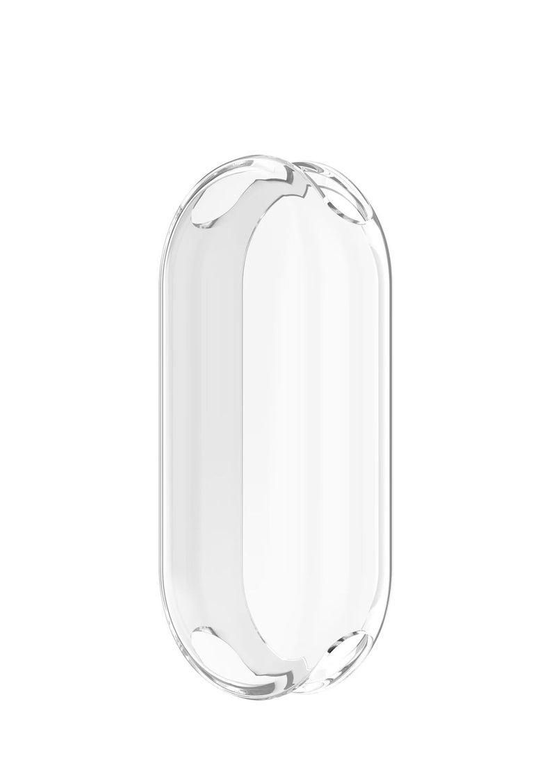 Case Compatible with Xiaomi Smart Band 9 TPU Soft Silicone All-Inclusive Protection Watch Cover Compatible with Xiaomi Smart Band 9 NFC (Transparent) - Image 3