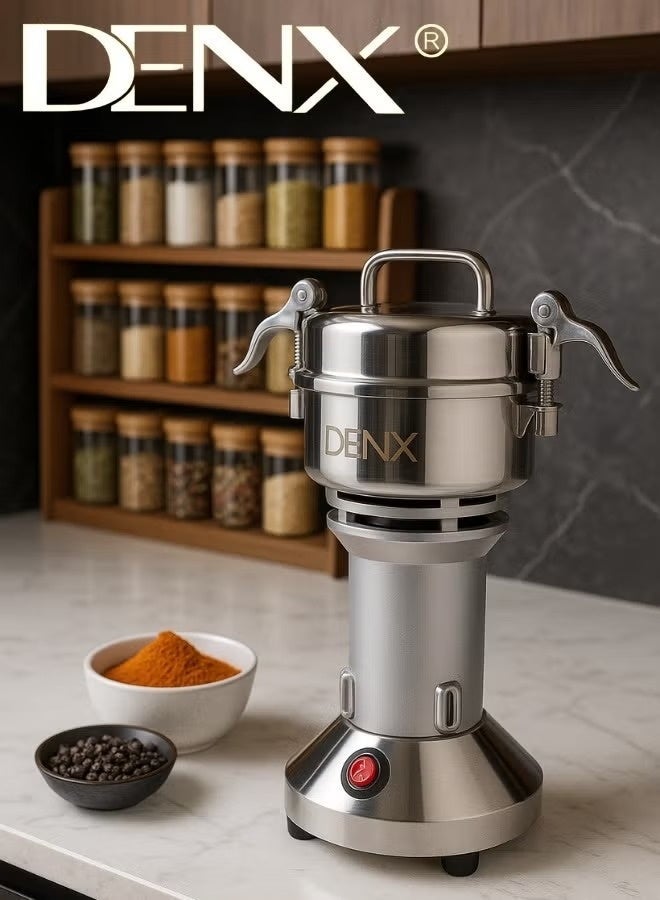 Denx DX3221 High-Speed Multi-Functional Grinder – 1200W Power, 28000 RPM, Stainless Steel Blades, 200g Capacity – Ideal for Spices, Grains, and Coffee - Image 1