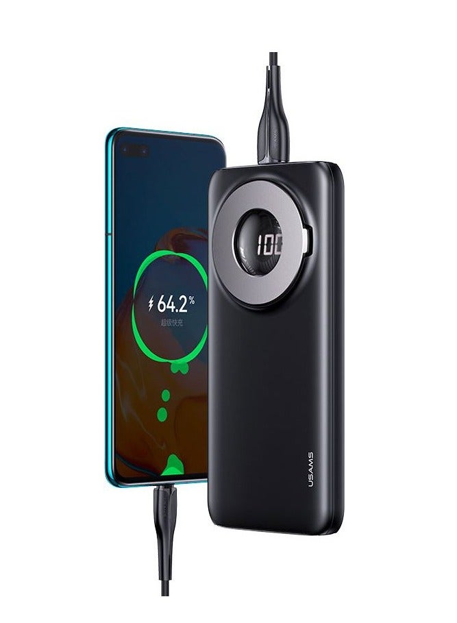 أوسامس بور بنك سعة 10000 مللي أمبير مزود بشاشة رقمية  باور بانك QC3.0 + PD 20 واط شاحن محمول مغناطيسي لاسلكي سريع الشحن قوة البنك مع حامل - Image 2