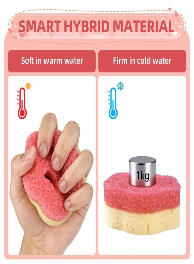 Cleangor 4pcs Scrub Sponges, Dual-Sided Temperature-Controlled Dish Sponges, Scratch-Free, Easy to Clean, Kitchen Cleaning Sponges for Tough Stains, Delicate Surfaces, Glassware, Cookware, Appliances - Image 3