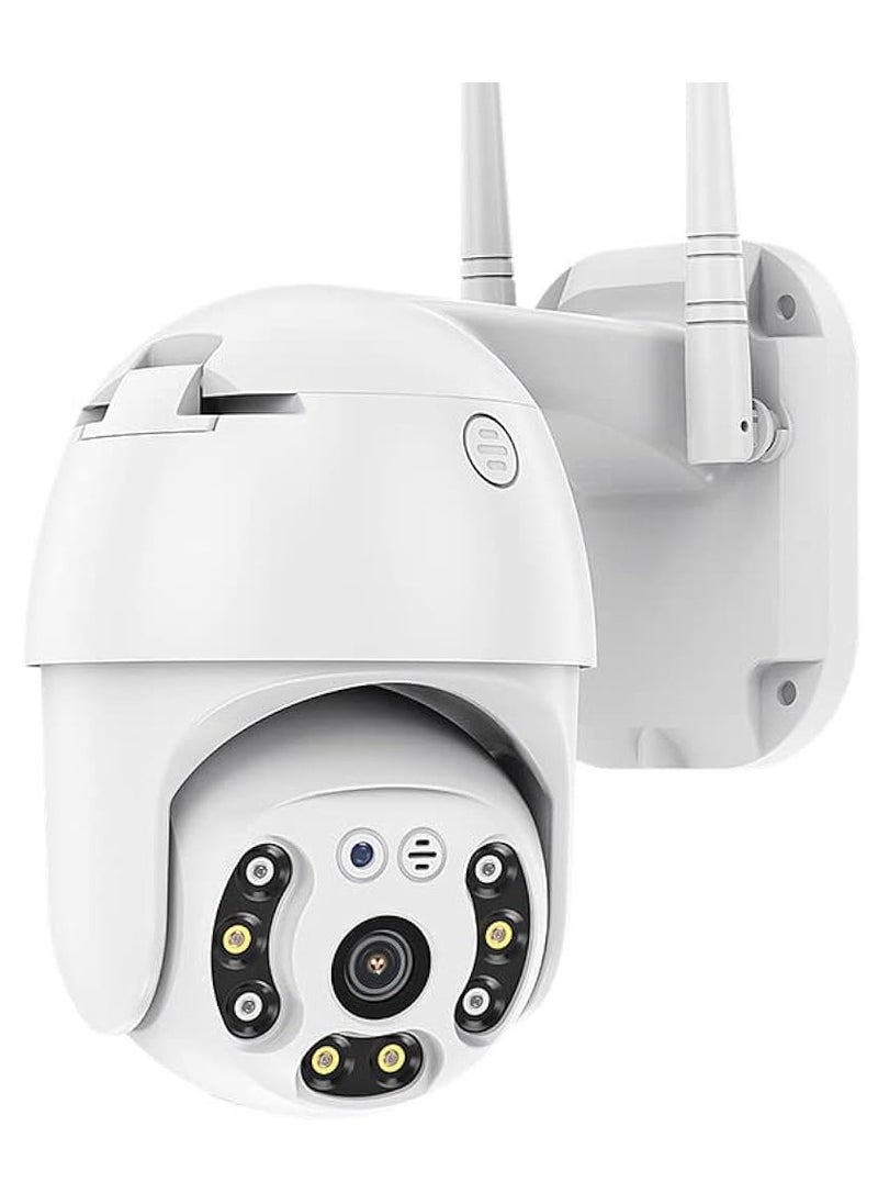 Generic - PTZ IP Camera HD Night Vision IP66, 8MP 360 Degree Smart Wifi Camera Outdoor, Waterproof Automatic Tracking IP Wifi Camera (ICsee APP) - Image 1