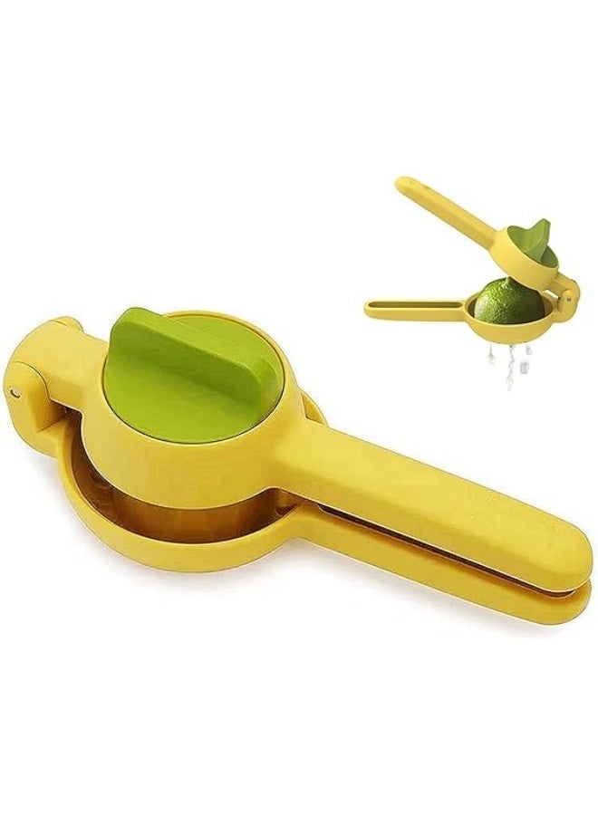 Lemon Juicer, Citrus Press One Size With Large handle for squeezing, Yellow - Image 1