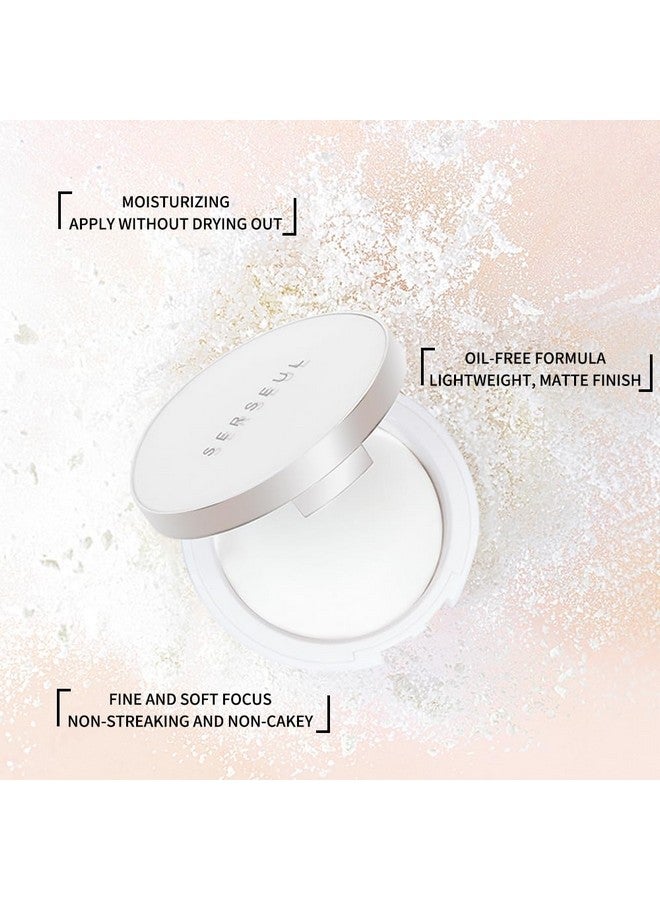 Serseul Translucent Setting Powder Clean Matte Pressed Powder Oil Control Face Finishing Pressed Powder With Soft Focus Effects Long Lasting Face Powder - Image 2