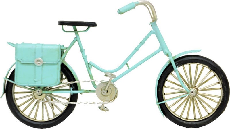 Hediye Sandalı Gift Boat Decorative Metal Bicycle with Bag - Image 2