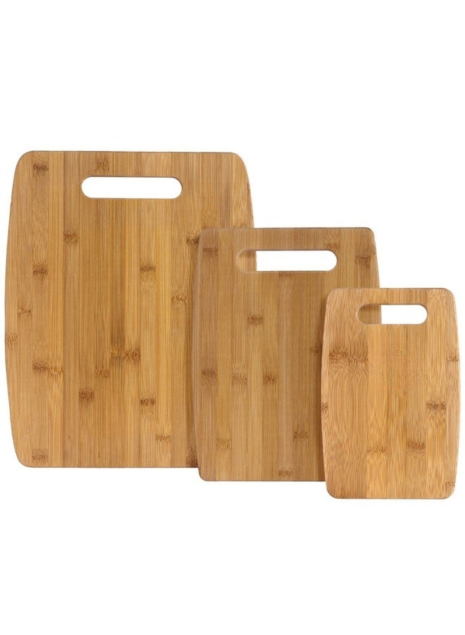 أوشن ستار طقم 3 ألواح تقطيع من الخيزران للمطبخ – مقاسات 38.1 × 30.48 سم، 30.48 × 22.86 سم و25.4 × 15.24 سم – ألواح متينة وصديقة للسكاكين، صديقة للبيئة لتقطيع اللحوم، الفواكه، الخضروات، الجبن والزينة – خفيفة، سهلة التنظيف، مثالية للطهي اليومي والهدايا - Image 1