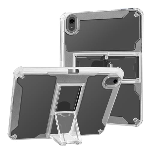 Dteck for iPad Mini (A17 Pro) Case 2024, for iPad Mini (6th Generation) A15 Case 2021 (8.3-Inch), Soft TPU Clear Back Cover Case with Kickstand & Pencil Holder, Lightweight Slim Thin Case, Transparent - Image 1