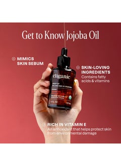 Cliganic Cliganic USDA Organic Jojoba Oil, 100% Pure (4oz Large) | Natural Cold Pressed Unrefined Hexane Free Oil for Hair & Face | Base Carrier Oil | Cliganic 90 Days Warranty  - Image 3