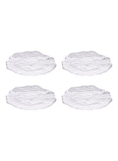 HOMESTAR 4 Pieces Glass Dinner Plates Set Clear Glass Plate Salad Bowl Marine Dish Dessert Dish Cutlery Set  - Image 3