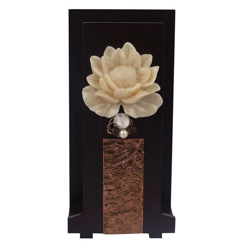 Cocktail COCKTAIL Handcrafted Wooden Hand Towel Holder| Towel Stand for Bathroom| Napkin Holder for Washbasin| Towel Stand| Guests Towel Organizer Rack| Bathroom Accessories |Towel Rack Brown (Lotus-C)  - Image 4