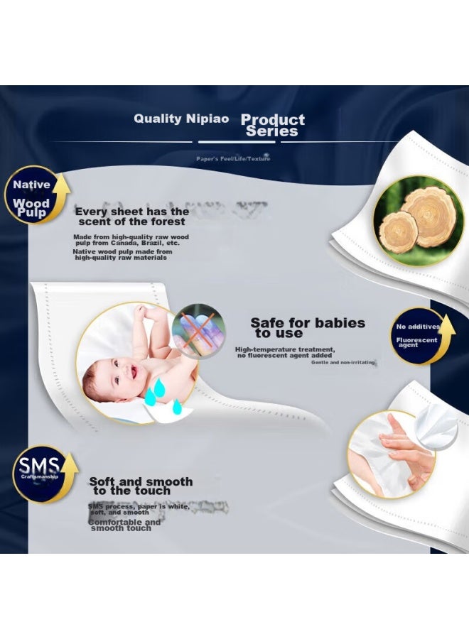 Nepia Premium Series Facial Tissues, 3-ply, 130 Sheets*3 Packs, Cashmere-like Texture, High-quality Soft Tissues, Napkins - Image 2