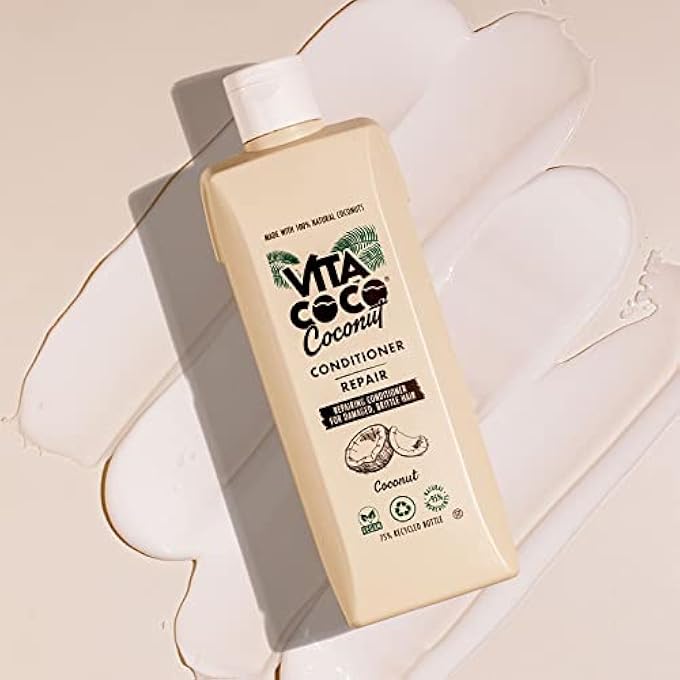 Vita Coco REPAIRING COCONUT CONDITIONER FOR DRY DAMAGED HAIR (400ML) Â€¢ CONDITIONER NOURISHES AND PROTECTS THE HAIR WITH 100% NATURAL COCONUTS WHILE REVITALIZING THE HAIR - Image 2