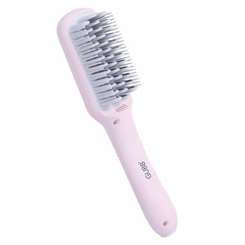 GUBB Hair Straightener Brush for Women & Men - Anti-Frizz Ionic Technology, Heat-Infused Paddle Design, LED Screen Temperature Control - Quick Hair Dryer Brush with 360° Swivel Cord - Multicolor Styling Tool for Effortless Hair Straightening and Frizz-Free Results - Image 1