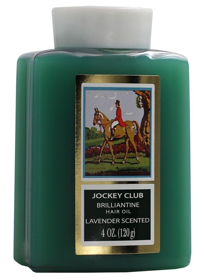 Midway Importing Jockey Club Solid Brilliantine Hair Styling Oil, Helps Softens All Hair Types, Lavender Scented, 4 Fl Oz Plastic Jar - Image 2