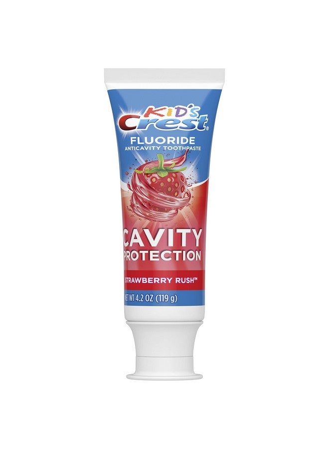 كرست معجون أسنان للأطفال بالفلورايد لحماية التسوس، بنكهة الفراولة، 4.2 أونصة - Image 2