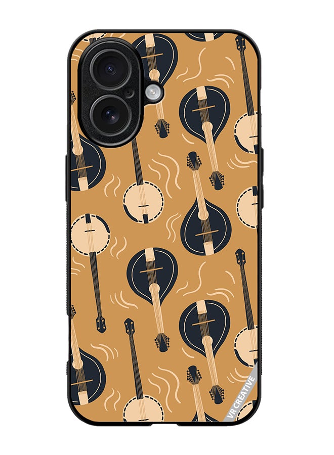 VR CREATIVE Protective Case Cover For Apple iPhone 17 Mandolin Or Domra International Music Copy Design Multicolour