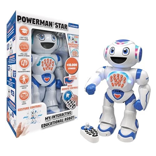 LEXiBOOK Powerman Star Remote Control Walking Talking Toy Robot STEM Programmable for Kids 4 ROB85EN - Image 1