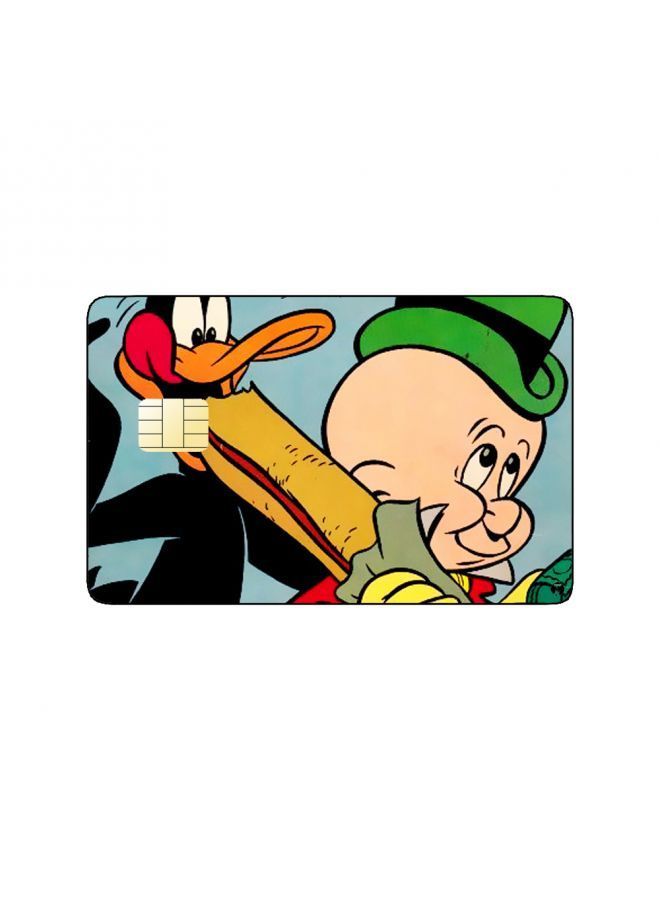 RKN PRINTED BANK CARD STICKER Animation Daffy Duck And Elmer By Warner Bros - Image 2