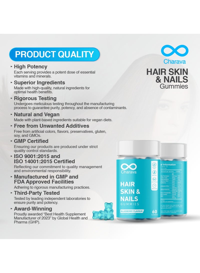 شارافا علكة البيوتين لنمو الشعر والأظافر، مكمل فيتامينات للشعر والبشرة والأظافر، يقلل من التقصف، ويعزز صحة الشعر وكثافته. فيتامينات قابلة للمضغ يوميًا. 30 حصة (60 علكة). - Image 2