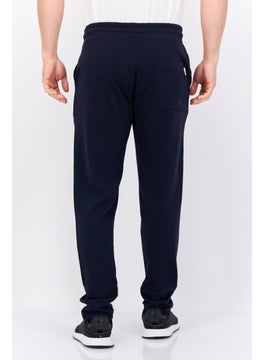 Gazzarrini Men Regular Fit Brand Logo Joggers Pants, Navy  - Image 3