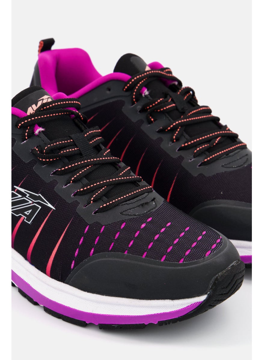 Women Avi-Maze Lace Up Training Sports Shoes, Black/Purple - pzsku/Z36A4FCF528E81955CD75Z/45/_/1737643140/dc7b1b11-4c89-41e4-891b-88f71d97f55e