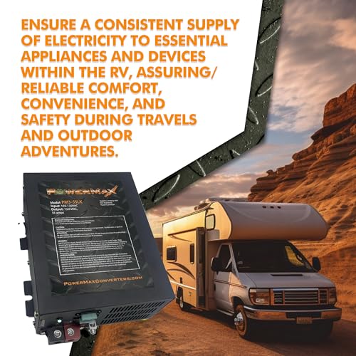 PowerMax PM3-65Power Supply, AC to DC Converter 110Vac to 12Vdc 65Amp, Battery Charger with 3 Stage Smart Charging Mode, Built-in Cooling Fan and LED Indicator Light, Lithium Compatible - Image 5