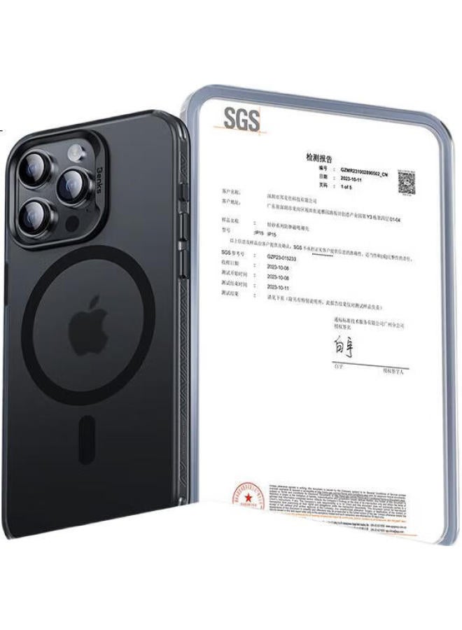 Benks Iphone 15 Case, Shockproof Magnetic Case With Magsafe, Lightweight Sandstone Finish, Unisex Protective Cover, Fingerprint-Resistant, Black - Image 3