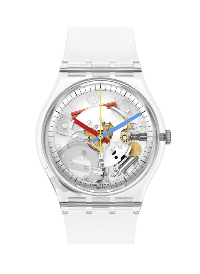 Swatch ساعة unisex مصنوعة من مواد حيوية كوارتز CLEARLY GENT - Image 1