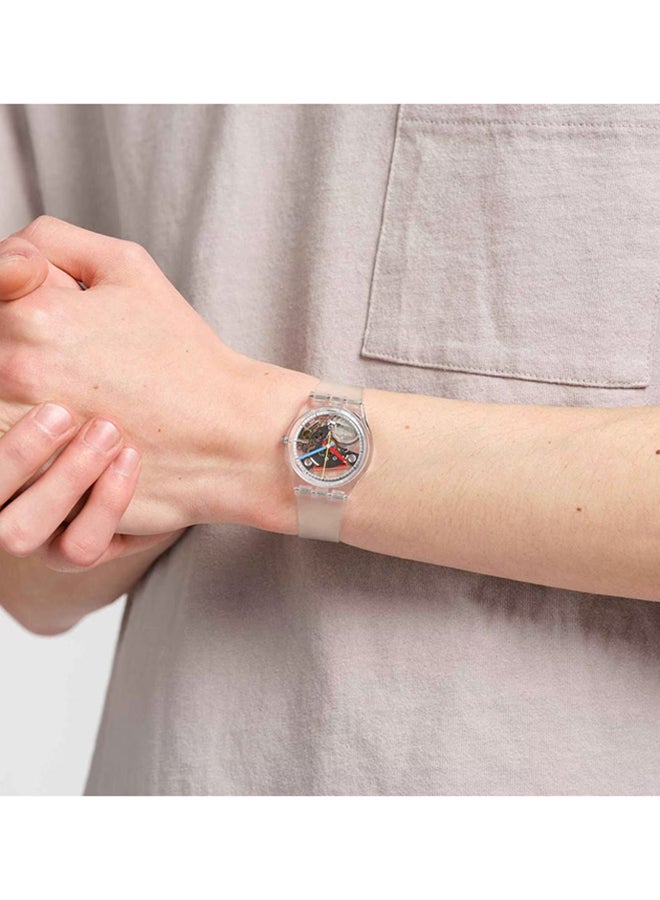 Swatch ساعة unisex مصنوعة من مواد حيوية كوارتز CLEARLY GENT - Image 4