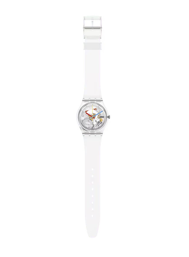 Swatch ساعة unisex مصنوعة من مواد حيوية كوارتز CLEARLY GENT - Image 2