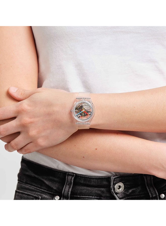 Swatch ساعة unisex مصنوعة من مواد حيوية كوارتز CLEARLY GENT - Image 3