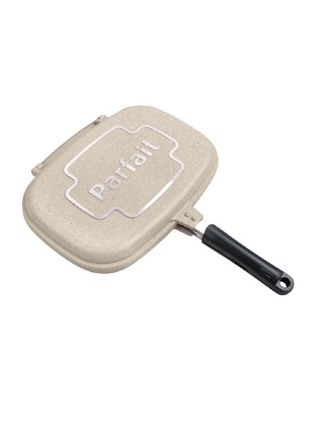 PARFAIT Double-Sided Marble Coated Frying Pan Cream And Black 36 Cm Xb-Tfp-G 