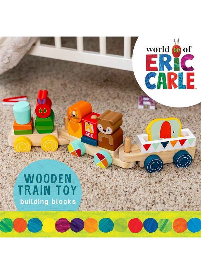 Kids Preferred KIDS PREFERRED World of Eric Carle The Very Hungry Caterpillar Wooden Train Set, 12 Pieces  - Image 2