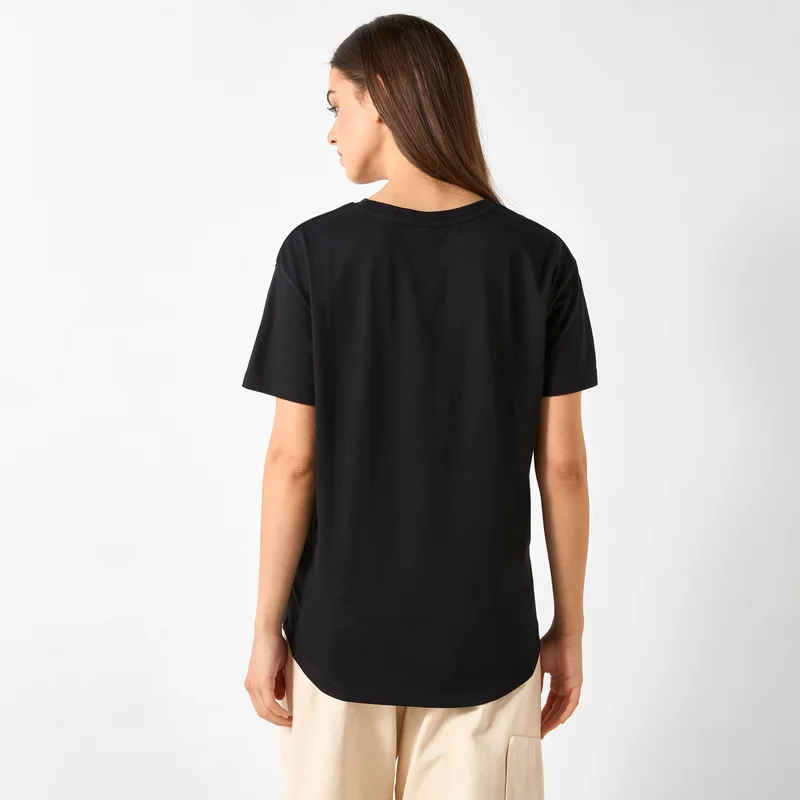 Kappa Kappa Crew Neck T-shirt with Short Sleeves