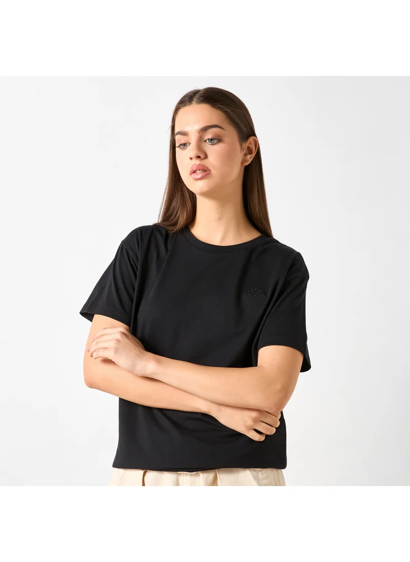 كابا Kappa Crew Neck T-shirt with Short Sleeves