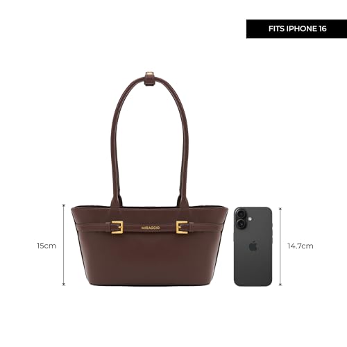 Miraggio Ines Shoulder Bag (Brown) - Image 3