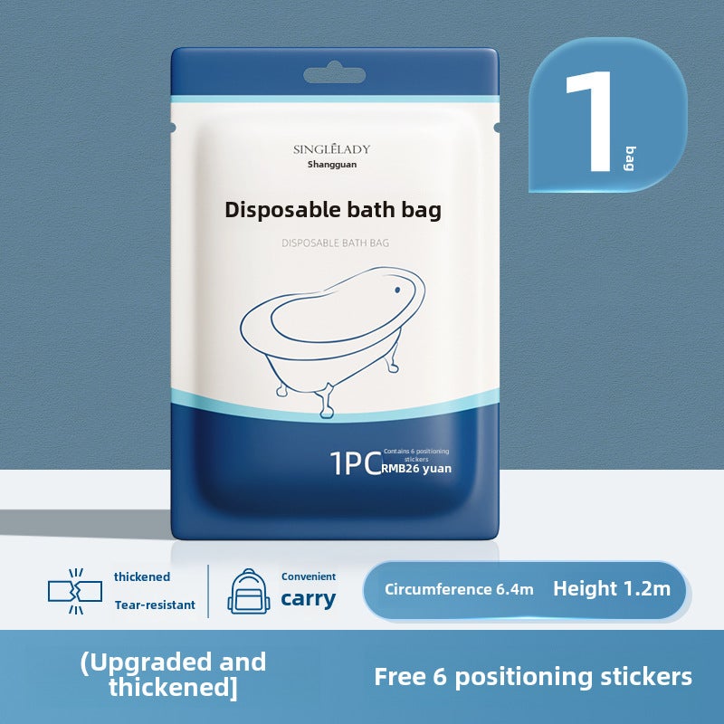 Generic Thick Disposable Travel Bath Bag extra large (suitable for large bathtubs or tubs) 