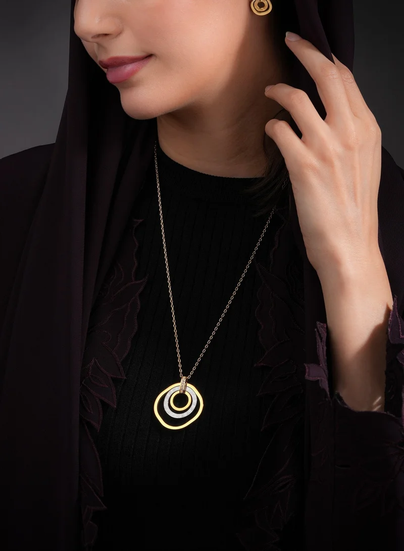 غاي لاروش Kim Gold Plated Pendant Necklace for Women