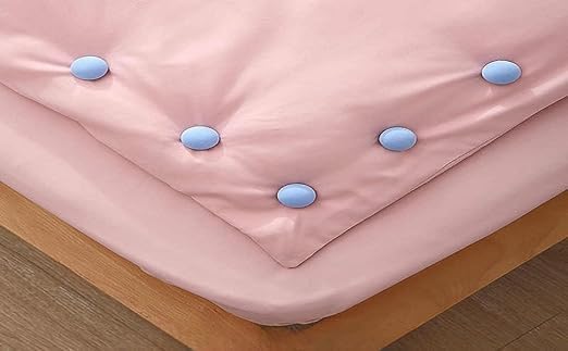 DPT ENTERPRISES DPT ENTERPRISES Duvet Cover Clips Bed Sheet Holding Clips NonSlip Cover Fixator Comforter Quilt Holder with OneKey Unlock for Shifting BlanketBed Sheet Curtain Socks Mattress Blue STE of 12  - Image 2
